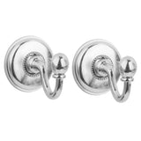 Maxbell 4x2x Curtain Drapery Tiebacks Holdbacks Wall Tassel Hook Holder Silver