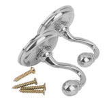 Maxbell 4x2x Curtain Drapery Tiebacks Holdbacks Wall Tassel Hook Holder Silver