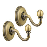 Maxbell 4x2x Curtain Drapery Tiebacks Holdbacks Wall Tassel Hook Holder Bronze