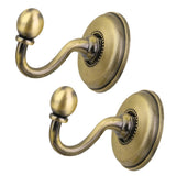 Maxbell 4x2x Curtain Drapery Tiebacks Holdbacks Wall Tassel Hook Holder Bronze
