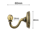 Maxbell 4x2x Curtain Drapery Tiebacks Holdbacks Wall Tassel Hook Holder Bronze