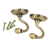 Maxbell 4x2x Curtain Drapery Tiebacks Holdbacks Wall Tassel Hook Holder Bronze