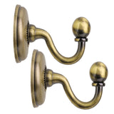 Maxbell 4x2x Curtain Drapery Tiebacks Holdbacks Wall Tassel Hook Holder Bronze
