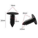 Maxbell 6xNylon Tree Type Push Rivet Car Retainer Clip for GM 1595864 1605396 50Pcs
