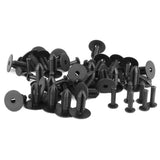Maxbell 4x30pc Black Nylon Rivet Push-Type Trim Clip for GM Honda Benz Nissan Ford B29