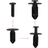 Maxbell 11x30pc Black Nylon Rivet Push-Type Trim Clip for GM Honda Benz Nissan Ford B29