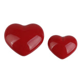 Maxbell 4xHeart Shaped Ceramic Door Drawer Cabinet Handle Pull Knob Hardware Red_S