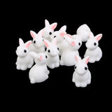 Maxbell 4xMiniature Resin Dollhouse Bonsai Garden Ornament Landscape Rabbits 10pcs