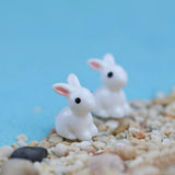 Maxbell 4xMiniature Resin Dollhouse Bonsai Garden Ornament Landscape Rabbits 10pcs