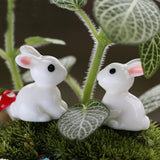 Maxbell 4xMiniature Resin Dollhouse Bonsai Garden Ornament Landscape Rabbits 10pcs