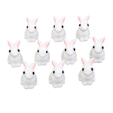 Maxbell 4xMiniature Resin Dollhouse Bonsai Garden Ornament Landscape Rabbits 10pcs