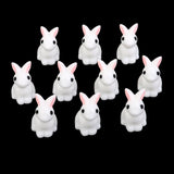 Maxbell 4xMiniature Resin Dollhouse Bonsai Garden Ornament Landscape Rabbits 10pcs