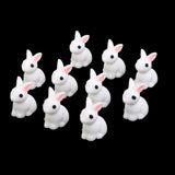 Maxbell 4xMiniature Resin Dollhouse Bonsai Garden Ornament Landscape Rabbits 10pcs
