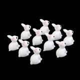 Maxbell 4xMiniature Resin Dollhouse Bonsai Garden Ornament Landscape Rabbits 10pcs