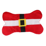 Maxbell Christmas Santa Belt Design Dog Bone Bed Pet Sleep Mat Cat Kitten Couch Pad