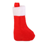 Maxbell Christmas Tableware Silverware Sleeve Pocket Wrapping Sack Decor Red 3