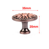 Maxbell Chic Round Knob Cabinet Drawer Door Pull Handle Retro Room Closet Copper