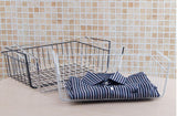Maxbell Wire Dish Drying Rack Under Shelf Cabinet Basket for Pants Fruits Food Organizer White - Aladdin Shoppers