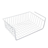Maxbell Wire Dish Drying Rack Under Shelf Cabinet Basket for Pants Fruits Food Organizer White - Aladdin Shoppers