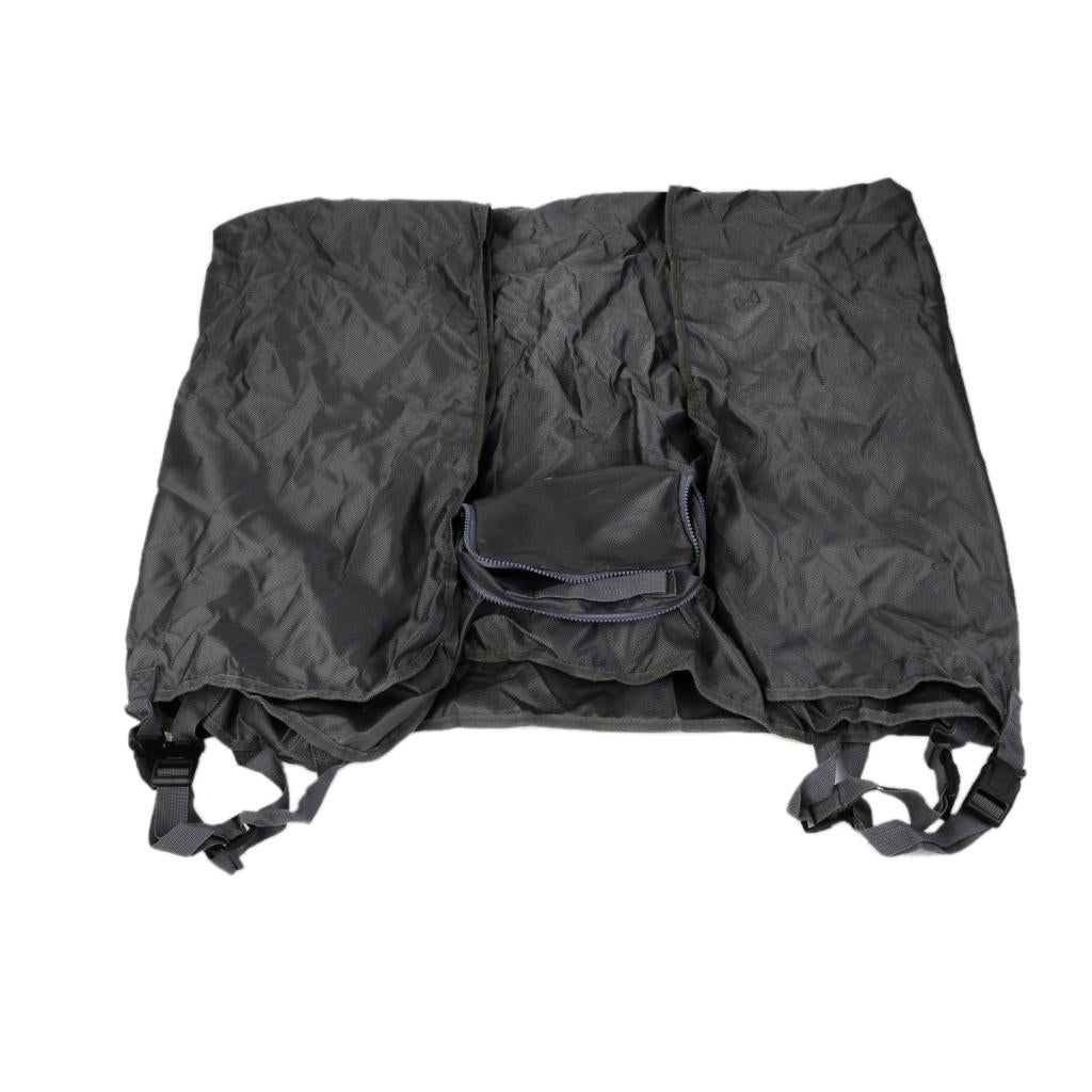 Maxbell Maxbell Waterproof Foldable Non Slip Polyester Backings Adjustable Straps Car Back Seat Cover Pet Supplies Grey