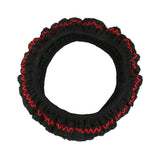 Maxbell 4xBreathable Car Steering Wheel Cover Black+Red 38cm Anti-slip Universal