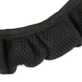 Maxbell 4xUniversal Breathable Mesh Cotton Car Steering Wheel Cover Black