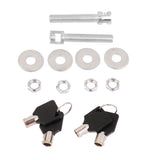 Maxbell Universal Racing Mount Bonnet Hood Latch Pin Lock Key Locking Kit Blue