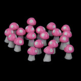 Maxbell Miniature Mushroom Mini Fairy Garden Craft Micro Decor Pink Purple Yellow