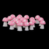 Maxbell Miniature Mushroom Mini Fairy Garden Craft Micro Decor Pink Purple Yellow