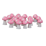 Maxbell Miniature Mushroom Mini Fairy Garden Craft Micro Decor Pink Purple Yellow