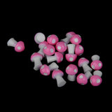 Maxbell Miniature Mushroom Mini Fairy Garden Craft Micro Decor Pink Purple Yellow