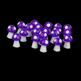 Maxbell Miniature Mushroom Mini Fairy Garden Craft Micro Decor Pink Purple Yellow