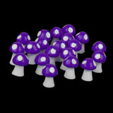 Maxbell Miniature Mushroom Mini Fairy Garden Craft Micro Decor Pink Purple Yellow
