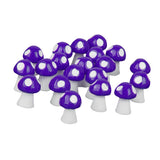Maxbell Miniature Mushroom Mini Fairy Garden Craft Micro Decor Pink Purple Yellow
