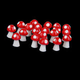 Maxbell 25x20x Miniature Mushroom Fairy Garden Terrarium Decor Bonsai Craft Red