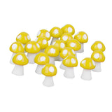 Maxbell Miniature Mushroom Mini Fairy Garden Craft Micro Decor Pink Purple Yellow