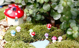 Maxbell Miniature Mushroom Mini Fairy Garden Craft Micro Decor Pink Purple Yellow
