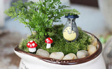 Maxbell Miniature Mushroom Mini Fairy Garden Craft Micro Decor Pink Purple Yellow