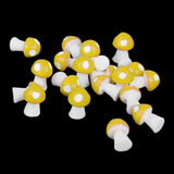 Maxbell Miniature Mushroom Mini Fairy Garden Craft Micro Decor Pink Purple Yellow