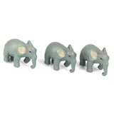 Maxbell Glass Terrarium Flower Vase Candlestick+10pcs Mini Elephant+1pc Bonsai Fence