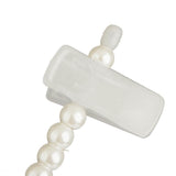 Maxbell 5x Pearl Beaded Clothes Pants Hanger Trousers Dress Holder with Clip White - Aladdin Shoppers