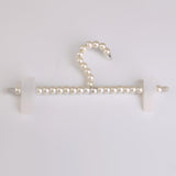 Maxbell 5x Pearl Beaded Clothes Pants Hanger Trousers Dress Holder with Clip White - Aladdin Shoppers