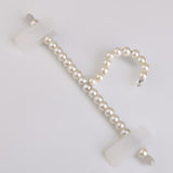 Maxbell 5x Pearl Beaded Clothes Pants Hanger Trousers Dress Holder with Clip White - Aladdin Shoppers