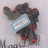 Maxbell 6x10 x Car Boat Locking Dash ON-OFF Push Button 2-Pin Latching Switch Red