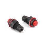 Maxbell 6x10 x Car Boat Locking Dash ON-OFF Push Button 2-Pin Latching Switch Red
