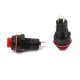 Maxbell 4x10 x Car Boat Locking Dash ON-OFF Push Button 2-Pin Latching Switch Red