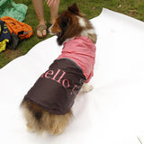 Maxbell Maxbell Pet Large Dog Rain Slicker Raincoat Size XL - Pink with dark coffe