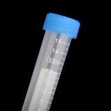 Maxbell 15pcs 10+15+50ml Plastic Graduated Centrifuge Tube Lab Test Sample Container