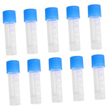 Maxbell 4x10pcs 1.8ml Plastic Graduated Cryovial Test Tube Sample w/ Screw Cap