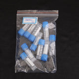 Maxbell 4x10pcs 1.8ml Plastic Graduated Cryovial Test Tube Sample w/ Screw Cap